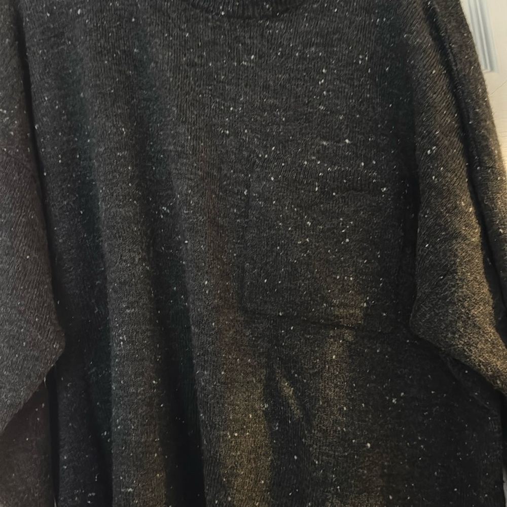 madewell boxy mock neck pocket sweater